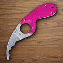CRKT Bear Claw Fixed Knife 2.38" AUS-8 Steel Blade Pink GRN Handle