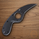 CRTK Bear Claw Fixed Knife 2.38" AUS-8 Steel Blade Black GRN Handle