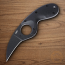 CRTK Bear Claw Fixed Knife 2.38" AUS-8 Steel Blade Black GRN Handle