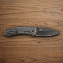 CRTK Tuna Folding Knife 3.25" 8Cr14MoV Steel Blade Green G10 Handle