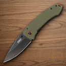 CRTK Tuna Folding Knife 3.25" 8Cr14MoV Steel Blade Green G10 Handle
