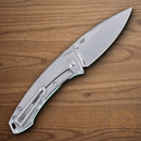 CRTK Tuna Compact Folding Knife 2.75" 14C28N Steel Blade Aqua Blue G10 Handle