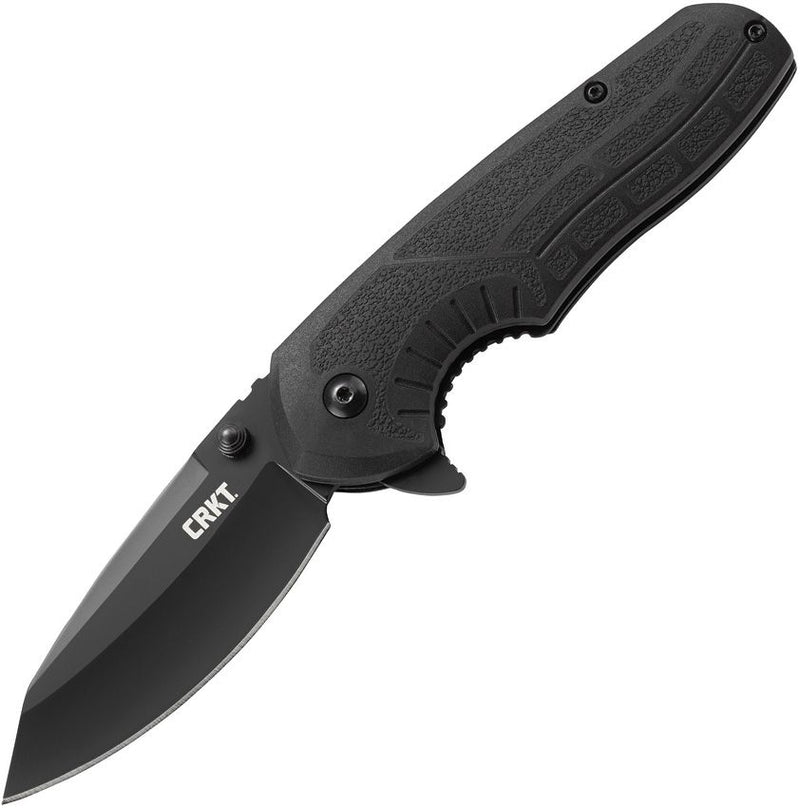 CRKT Copacetic Linerlock Folding Knife 3" Black Oxide Coated 8Cr13MoV Steel Extended Tang / Clip Point Blade GRN Handle 2620 -CRKT - Survivor Hand Precision Knives & Outdoor Gear Store