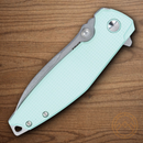 CRTK Ibis Folding Knife 3.13" 14C28N Steel Blade Tiffany Blue G10 Handle