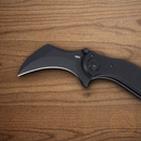 CRTK Du Hoc Folding Knife 3.63" D2 Tool Steel Blade Black G10 Handle