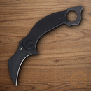 CRTK Du Hoc Folding Knife 3.63" D2 Tool Steel Blade Black G10 Handle