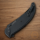 CRTK Clever Girl Folding Knife 4" D2 Tool Steel Blade Black G10 Handle