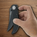 CRTK Clever Girl Folding Knife 4" D2 Tool Steel Blade Black G10 Handle