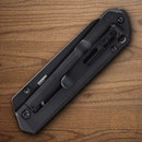 CRTK Straight Folding Knife 2.5" D2 Tool Steel Blade Black G10 Handle