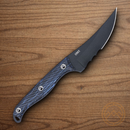 CRTK Clever Girl Fixed Knife 4.5" SK5 Carbon Steel Blade Black/Blue G10 Handle