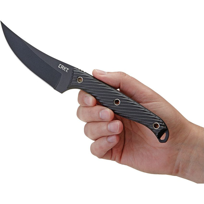 CRKT Clever Girl Fixed Knife 4.5" Powder Coated SK5 Carbon Steel Blade Black G10 Handle 2709 -CRKT - Survivor Hand Precision Knives & Outdoor Gear Store