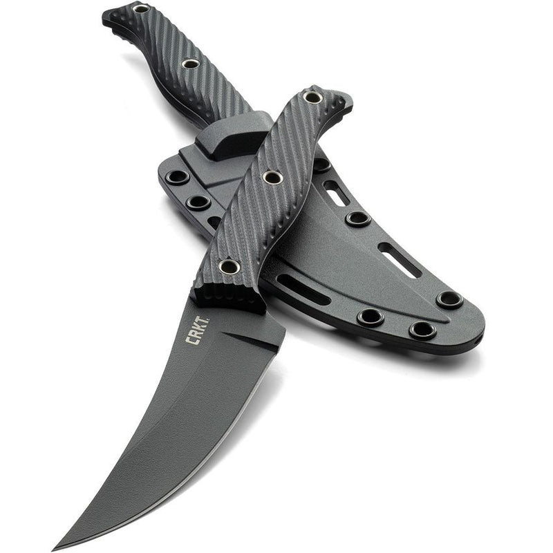 CRKT Clever Girl Fixed Knife 4.5" Powder Coated SK5 Carbon Steel Blade Black G10 Handle 2709 -CRKT - Survivor Hand Precision Knives & Outdoor Gear Store