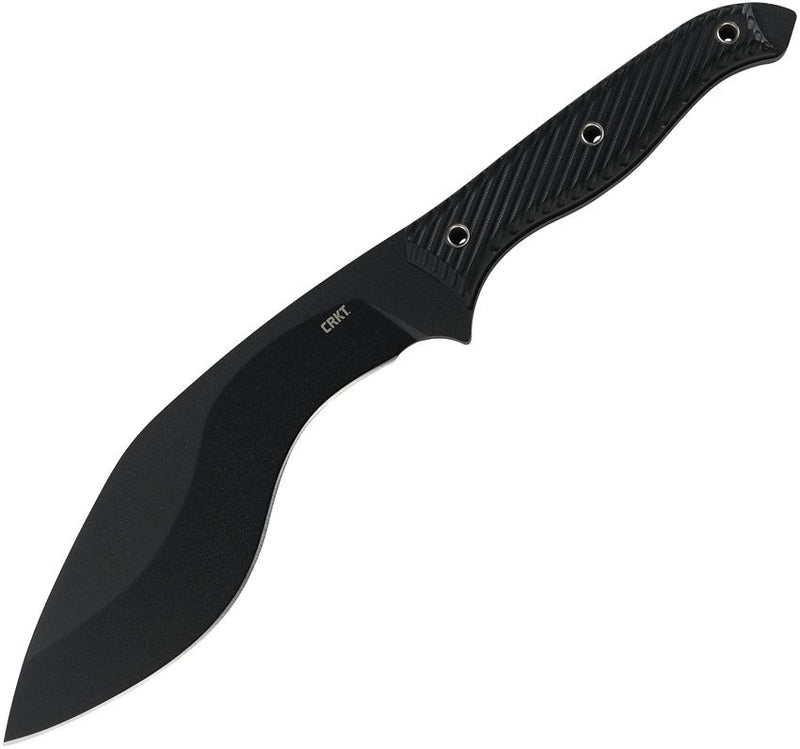 CRKT Clever Girl Kukri Fixed Knife 7.75" Black Powder Coated SK5 Carbon Steel Full / Extended Tang Kukri Blade G10 Handle 2710 -CRKT - Survivor Hand Precision Knives & Outdoor Gear Store