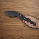 CRTK Clever Girl Kukri Fixed Knife 7.75" SK5 Carbon Steel Blade Black G10 Handle