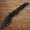 CRTK Clever Girl Kukri Fixed Knife 7.75" SK5 Carbon Steel Blade Black G10 Handle