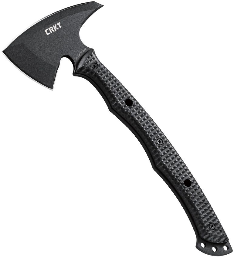 CRKT Kangee T-Hawk 7" Black Powder Coated SK5 Carbon Steel Full Tang Axe Head GRN Handle 2725 -CRKT - Survivor Hand Precision Knives & Outdoor Gear Store