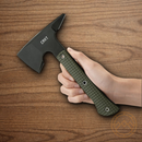 CRTK Jenny Wren Tomahawk 5.75" SK5 Carbon Steel Axe Head 2.63" Cutting Edge Green GRN Handle