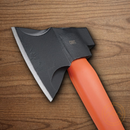 CRTK Chogan 4.5" 1055HC Steel Axe Head 3" Cutting Edge Orange GRN Handle