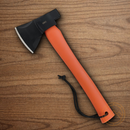 CRTK Chogan 4.5" 1055HC Steel Axe Head 3" Cutting Edge Orange GRN Handle