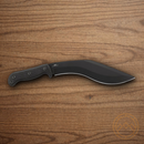 CRTK KUK Kukri Fixed Knife 10.63" 65Mn Steel Blade Black GRN Handle