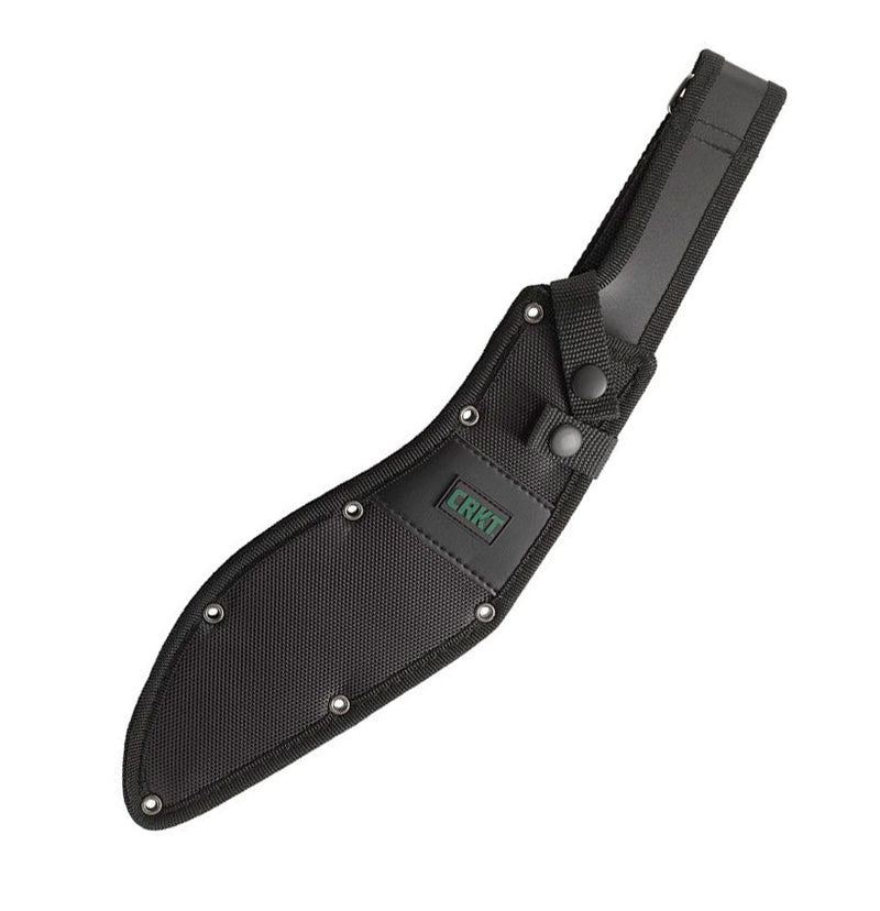 CRKT KUK Fixed Machete 10.63" Black Powder Coated 65Mn Steel Full Tang Kukri Style Blade Black GRN Handle 2742 -CRKT - Survivor Hand Precision Knives & Outdoor Gear Store