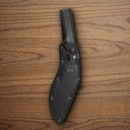 CRTK KUK Kukri Fixed Knife 10.63" 65Mn Steel Blade Black GRN Handle