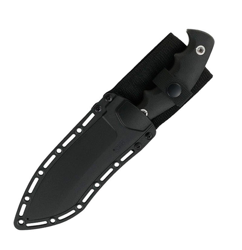 CRKT Catchall Fixed Knife 5.5" 8Cr13MoV Steel Full Tang Sheepsfoot Blade Black Rubberized GRN Handle 2866 -CRKT - Survivor Hand Precision Knives & Outdoor Gear Store