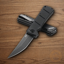 CRTK Inazuma No Ken Folding Knife 3.63" D2 Tool Steel Blade Black G10 Handle