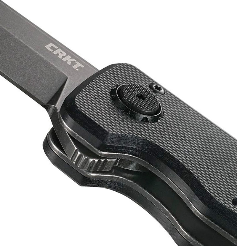 CRKT Inazuma No Ken Deadbolt A/O Folding Knife 3.63" D2 Tool Steel Blade Black G10 Handle 2908 -CRKT - Survivor Hand Precision Knives & Outdoor Gear Store