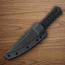 CRKT HZ4 Fixed Knife 4.75" SK5 Carbon Steel Blade Black G10 Handle