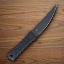 CRKT HZ4 Fixed Knife 4.75" SK5 Carbon Steel Blade Black G10 Handle