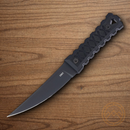 CRKT HZ4 Fixed Knife 4.75" SK5 Carbon Steel Blade Black G10 Handle