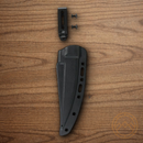 CRKT HZ6 Fixed Knife 6.5" SK5 Carbon Steel Blade Black G10 Handle