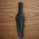 CRKT HZ6 Fixed Knife 6.5" SK5 Carbon Steel Blade Black G10 Handle