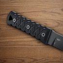 CRKT HZ6 Fixed Knife 6.5" SK5 Carbon Steel Blade Black G10 Handle