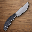 CRKT Burrower Fixed Knife 3.63" D2 Tool Steel Blade Black Micarta Handle