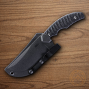 CRKT Burrower Fixed Knife 3.63" D2 Tool Steel Blade Black Micarta Handle