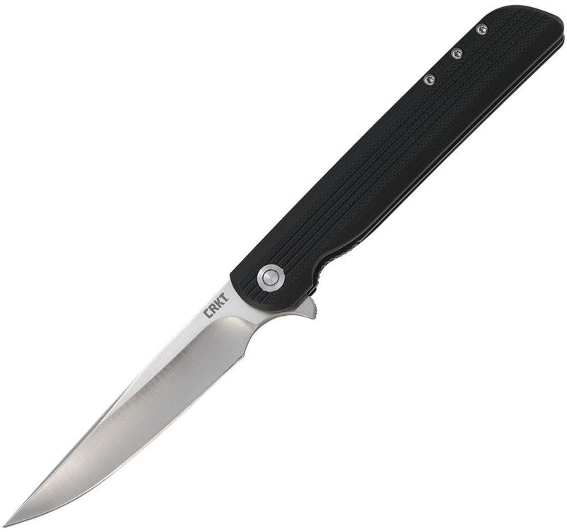 CRKT Large LCK+ Linerlock Folding Knife 3.63" 8Cr13MoV Steel Extended Tang Blade Black GRN Handle 3810 -CRKT - Survivor Hand Precision Knives & Outdoor Gear Store