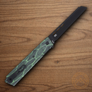 CRKT Zephyr Folding Knife 3.25" 14C28N Steel Blade Black/Green G10 Handle