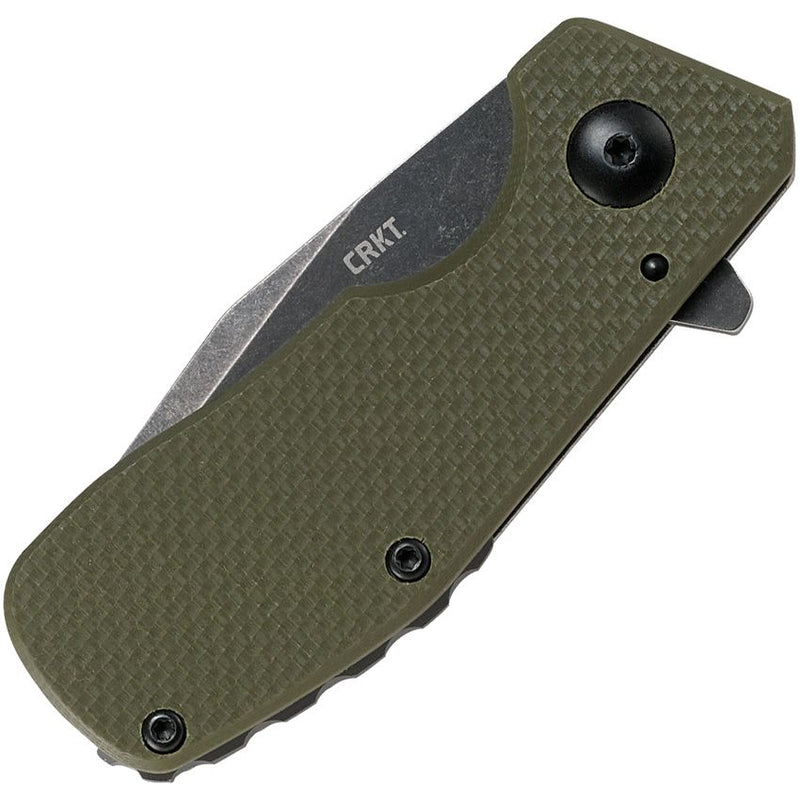 CRKT Razelcliffe Compact Framelock Folding Knife 2.13" 8Cr13MoV Steel Extended Tang Blade OD Green G10 / Black Stainless Steel Back Handle 4021OD -CRKT - Survivor Hand Precision Knives & Outdoor Gear Store