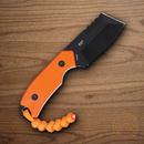 CRKT Razel Fixed Knife 2.25" D2 Tool Steel Blade Orange G10 Handle
