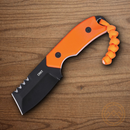CRKT Razel Fixed Knife 2.25" D2 Tool Steel Blade Orange G10 Handle