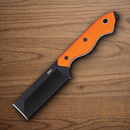 CRKT Razel Fixed Knife 3" D2 Tool Steel Blade Orange G10 Handle