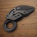 CRKT Provoke Folding Knife 2.38" D2 Tool Steel Blade Black Aluminun Handle