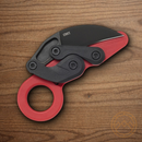 CRKT Provoke Folding Knife 2.5" 1.4116 Steel Blade Red Grivory Handle