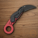 CRKT Provoke Folding Knife 2.5" 1.4116 Steel Blade Red Grivory Handle