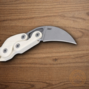 CRKT Provoke Folding Knife 2.5" AUS-8 Steel Blade White Grivory Handle