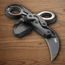 CRKT Provoke Folding Knife 2.38" D2 Tool Steel Blade Black Aluminum Handle