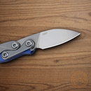 CRKT Provoke Folding Knife 2.5" D2 Tool Steel Blade Blue Aluminum Handle