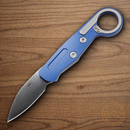 CRKT Provoke Folding Knife 2.5" D2 Tool Steel Blade Blue Aluminum Handle